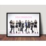 Quadro Poster com Moldura Rock K-pop Girls Generation P2135 - 1