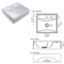 Ver imagem 4 de Gabinete Com Cuba Espelheira Armário Balcão Gaveteiro 2 Portas 2 Gavetas Banheiro Cor Branco Má