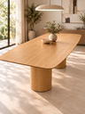 Ver imagem 2 de Mesa de Jantar Retangular 200x120cm Duo Cone - Carvalho Avenna