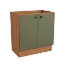 Ver imagem 1 de Balcão Kappesberg Pixel 2 Portas Canela/verde Frevo 80cm