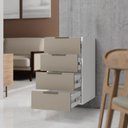 Ver imagem 4 de Balcão Suspenso 4 Gavetas 40cm sem Tampo sem Rodapé Ipanema CabeCasa MadeiraOriginals