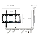 Ver imagem 6 de Suporte para TV LCD LED Oled Qled 25 a 55 Polegadas Fixo Samsung Lg Universal 25 32 40 42 43 50 55