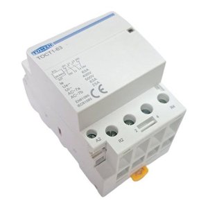 Contator Modular 63a 2 Polos na e 2 Polos Nf Tomzn Toct1-63 220v