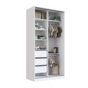 Ver imagem 5 de Guarda Roupa Solteiro com Espelho 2 Portas de Correr Rc2005 Linha Roupeiros Emovell