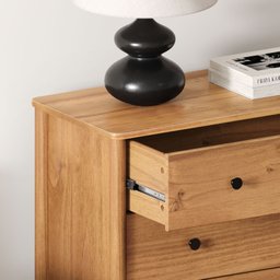 Cômoda para Quarto Escandinava 4gav Telescópicas Madeira Apoana Freijó Idimex - 8