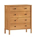 Ver imagem 2 de Cômoda para Quarto Escandinava 4gav Telescópicas Madeira Apoana Freijó Idimex