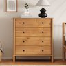 Cômoda para Quarto Escandinava 4gav Telescópicas Madeira Apoana Freijó Idimex - 1