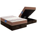 Ver imagem 1 de Conjunto Box Baú King: Colchão Espuma Probel D33 Guarda Costas + Base Crc Suede Brown(193x203)