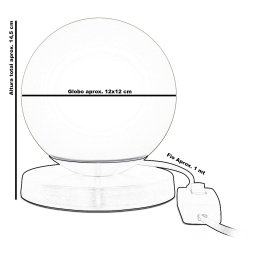 Luminária Abajur de mesa Globo Orby New Cobre Base Redonda - 4