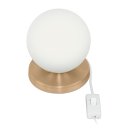 Ver imagem 3 de Luminária Abajur de mesa Globo Orby New Cobre Base Redonda