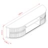 Rack Suspenso Algarve Tvs até 75” Cinamomo Off White 289139 Madetec - 4