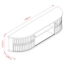 Ver imagem 4 de Rack Suspenso Algarve Tvs até 75” Cinamomo Off White 289139 Madetec