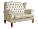 Ver imagem 2 de Namoradeira Chesterfield Imperador Sofá Vintage Capitonê - Couríssimo Bege