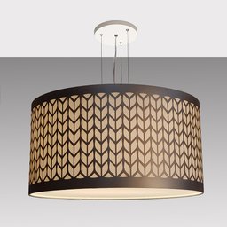 Lustre Pendente Cúpula Recorte Bronze 50X25 3E27 Bivolt - 2