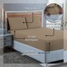 Jogo Lençol King Algodão 300 Fios 3 Peças Cama Box e Padrão:avela - 4