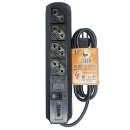 Filtro Linha Régua 4 Tomadas 10a Bivolt Certificado - 1