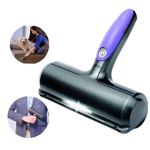 Removedor de Pelos Cachorro Fur Daddy Led Gatos Pet Sem fio Cabelo Caes Portatil Sofa Carpete Cabelo