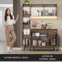 Ver imagem 6 de Armário de Cozinha Compacta 137cm Rustic Emilly Madesa 06