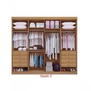 Ver imagem 4 de Guarda Roupa Casal 8 Portas 8 Gavetas com Pés Daymont - D Doro Cinamomo/off White