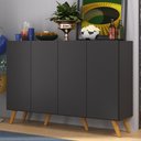 Ver imagem 2 de Aparador Buffet 4 Portas Retrô Alemanha Multimóveis BR3556