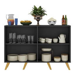 Aparador Buffet 4 Portas Retrô Alemanha Multimóveis BR3556 - 6