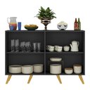 Ver imagem 6 de Aparador Buffet 4 Portas Retrô Alemanha Multimóveis BR3556