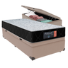 Cama + Box Baú Solteiro Bege Orthopedic Comfort Ortopédico 78x188 - 1