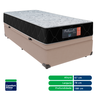 Cama + Box Baú Solteiro Bege Orthopedic Comfort Ortopédico 78x188 - 4