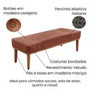 Ver imagem 3 de Calçadeira Recamier Casal King 195cm Cléo Veludo Cobre