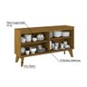 Buffet Quartzo com 4 Portas - Nature/Off White - 3