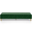 Ver imagem 5 de Kit 02 Puffs Decorativo Sala de Estar Bali W01 Pés Palito 190x60cm Couríssimo Verde Musgo - Lyam