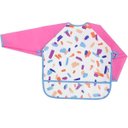 Ver imagem 2 de Babador Avental Manga Longa Infantil Bebe Impermeavel Pincelada Buba Rosa