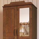 Ver imagem 6 de Guarda Roupa Solteiro 78cm 2 Portas Giana Castanho F07 - Mpozenato