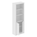 Ver mais imagens de Kit para Escritório com Mesa Estante Balcão 2 Portas 2 Gavetas MDP Branco Tecno Mobili