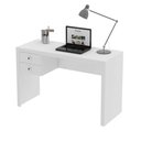Ver imagem 2 de Kit para Escritório com Mesa Estante Balcão 2 Portas 2 Gavetas MDP Branco Tecno Mobili