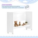 Ver mais imagens de Mini Berço 100% MDF com Colchão 5 em 1 Ariel Branco