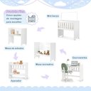 Ver imagem 7 de Mini Berço 100% MDF com Colchão 5 em 1 Ariel Branco