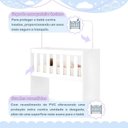 Ver imagem 5 de Mini Berço 100% MDF com Colchão 5 em 1 Ariel Branco