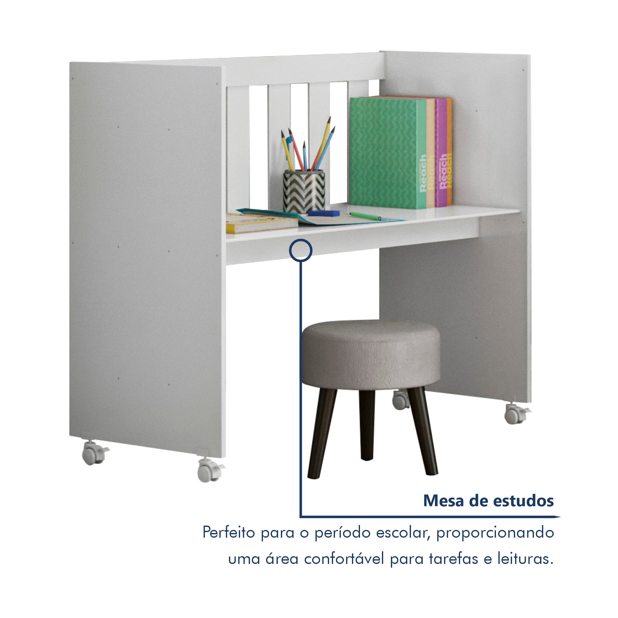 Mini Berço 100% MDF com Colchão 5 em 1 Ariel  - 13