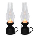 Ver imagem 1 de Kit 2 Lamparinas Eletrônica Decorativa Vela Led Branco Quente 24cm - Magizi