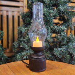 Kit 2 Lamparinas Eletrônica Decorativa Vela Led Branco Quente 24cm - Magizi - 2