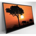 Ver imagem 2 de Quadro Família de Elefantes em Pôr do Sol na África