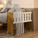Ver imagem 1 de Mini Berço 100% MDF com Colchão 5 em 1 Ariel