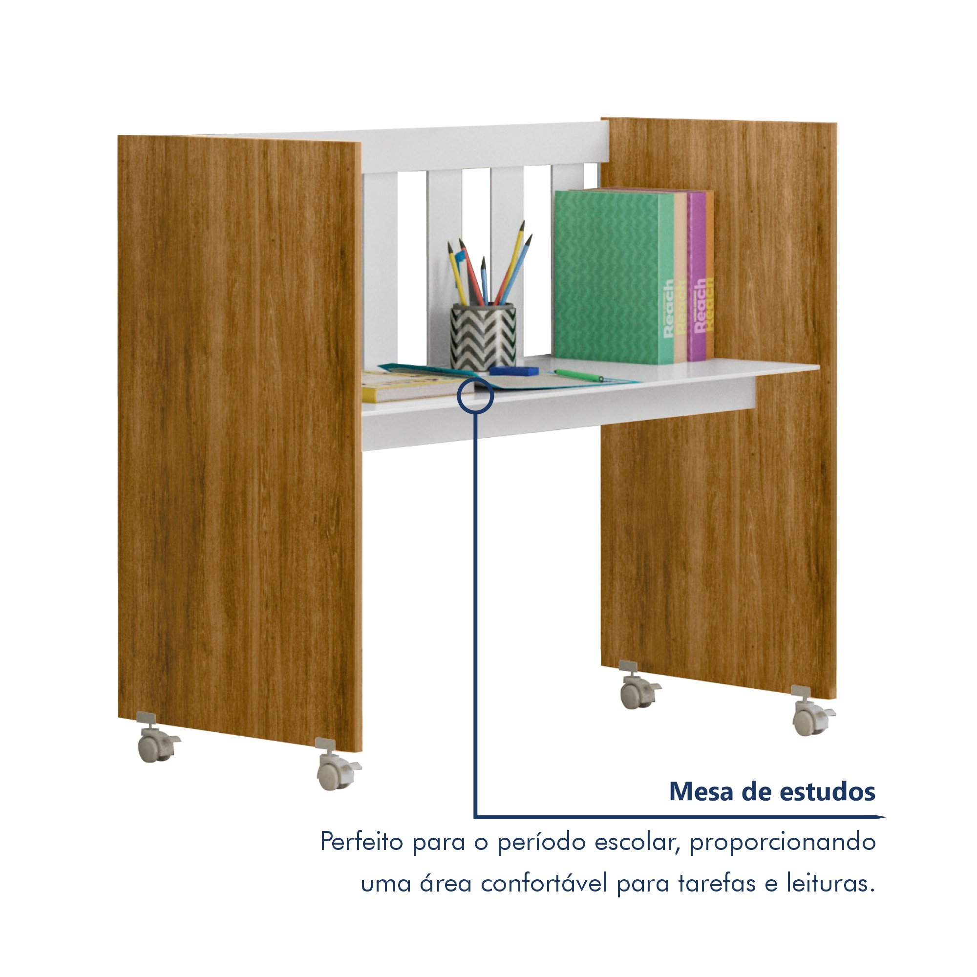 Mini Berço 100% MDF com Colchão 5 em 1 Ariel  - 13