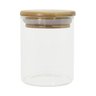 Pote de Vidro com Tampa de Bambu Oikos 200ml Hermético Redondo - 1