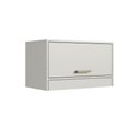 Ver imagem 2 de Armário de Lavanderia Aéreo com Varal de Roupas Crart-ARM007 1 Porta 1 Prateleira MDP 69cm Bege