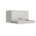 Ver imagem 4 de Armário de Lavanderia Aéreo com Varal de Roupas Crart-ARM007 1 Porta 1 Prateleira MDP 69cm Bege