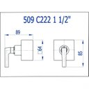 Ver imagem 2 de Acabamento para Registro 1.1/2” e 1.1/4” Bella Clássica 222 Fani