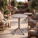 Ver imagem 2 de Mesa de Jardim Redonda 60cm Simpla 2 em 1 de Plástico