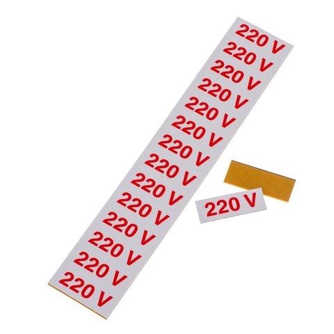Placa de Sinalização 5x25 cm 220V Bemfixa